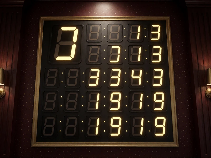 Digitale Jackpot-Anzeigetafel mit steigenden goldenen Zahlen im Millioner Casino